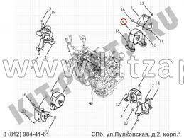 Опора двигателя передняя Livan X6 PRO 1016014540